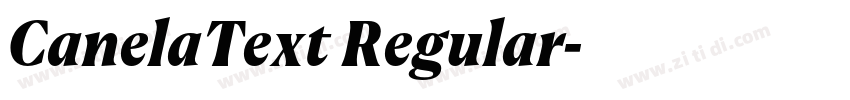 CanelaText Regular字体转换